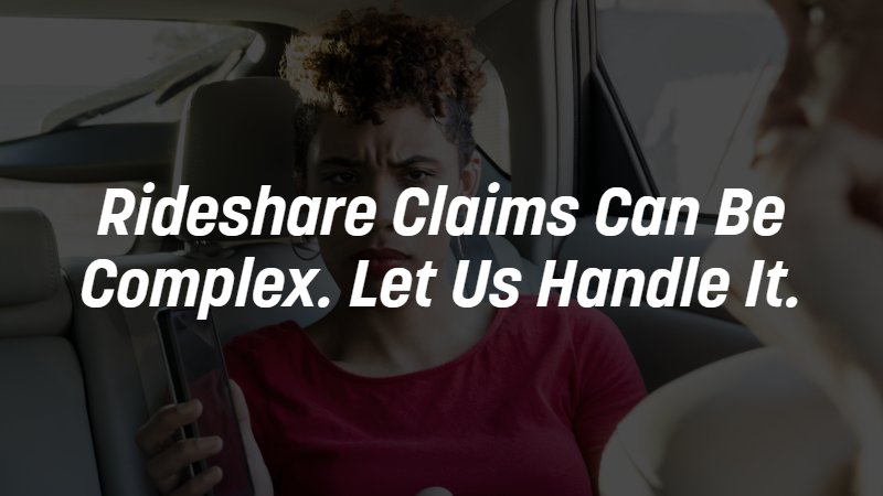Many parties are typically involved with rideshare claims. - Koch & Brim LLP
